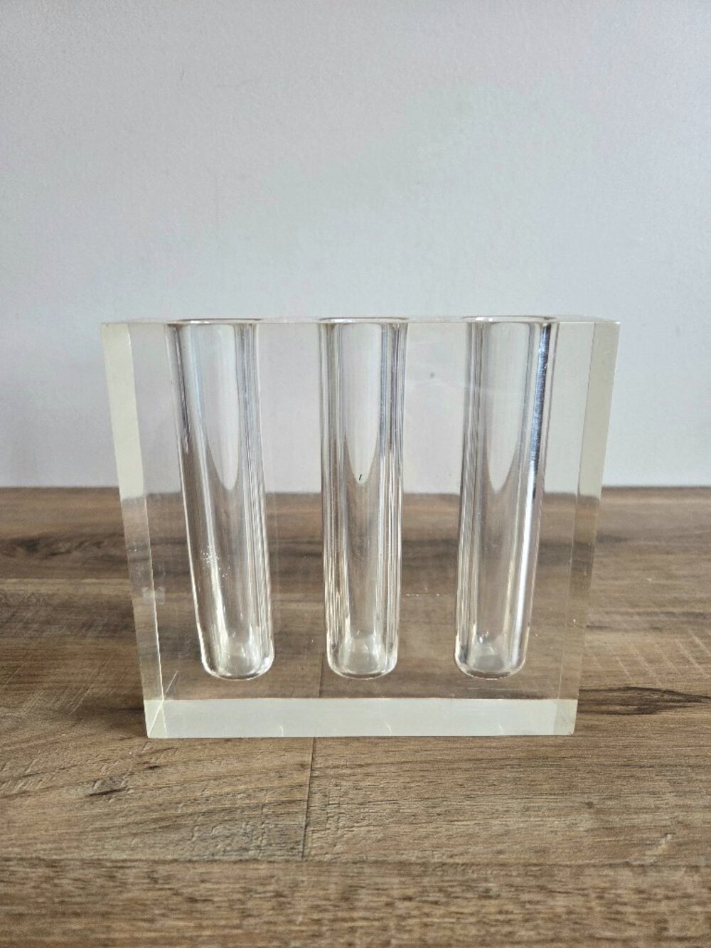 Clear Acrylic Bud Vase/Propagation Station with Tree Tubes